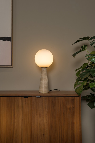 Lucide EVIN E27 Tischlampe Modern Opal 05551/01/61