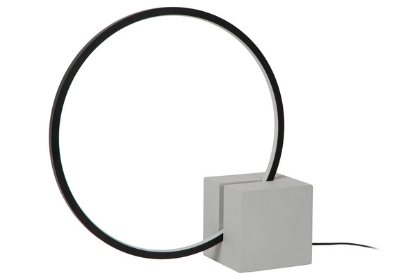 Lucide CIRKELIS LED Tischlampe 6W dimmbar Warmweiss Modern Schwarz 05555/06/30