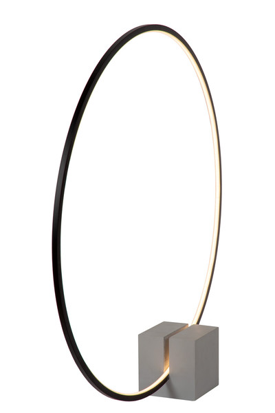 Lucide CIRKELIS LED Tischlampe 24W dimmbar Warmweiss Modern Schwarz 05555/24/30