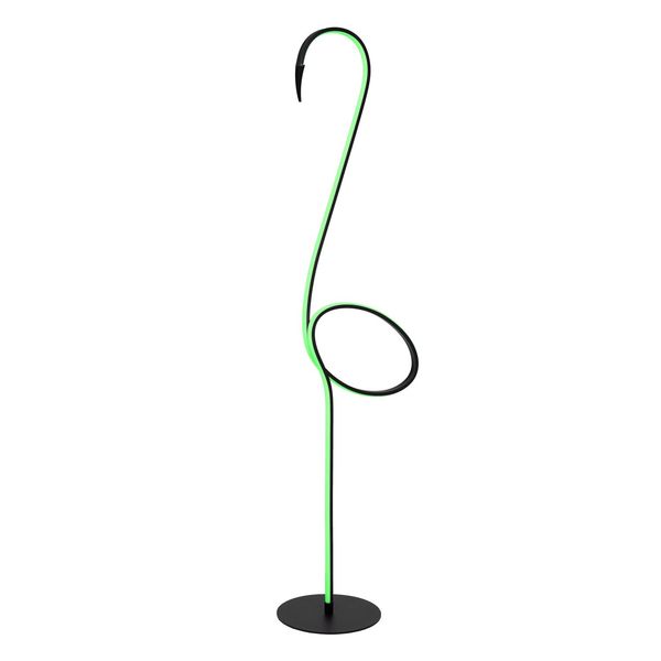 Lucide FLAMINGO LED Stehleuchte RGB 14W Multifärben, Schwarz 05745/14/99