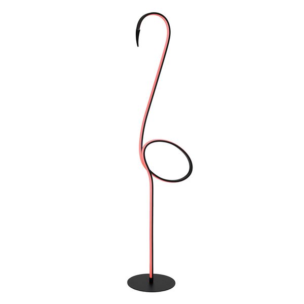 Lucide FLAMINGO LED Stehleuchte RGB 14W Multifärben, Schwarz 05745/14/99