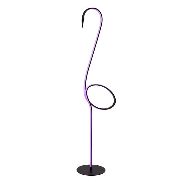 Lucide FLAMINGO LED Stehleuchte RGB 14W Multifärben, Schwarz 05745/14/99