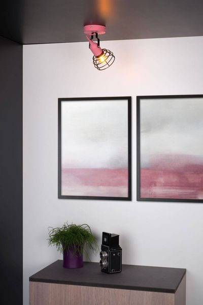 Lucide POLA Deckenleuchte E27 drehbar Rosa 08927/01/66