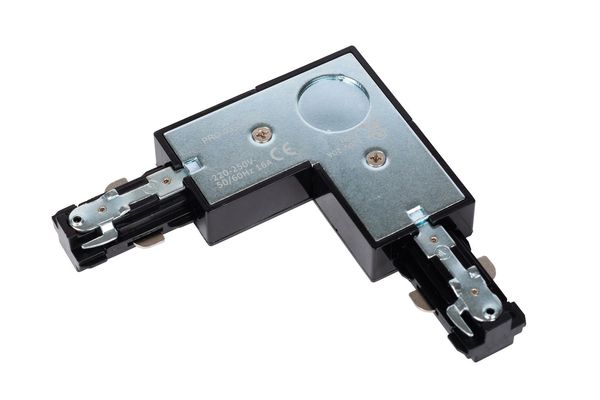 Lucide TRACK L-Verbinder 1-Phasen Stromschienensystem Links Schwarz 09950/05/30