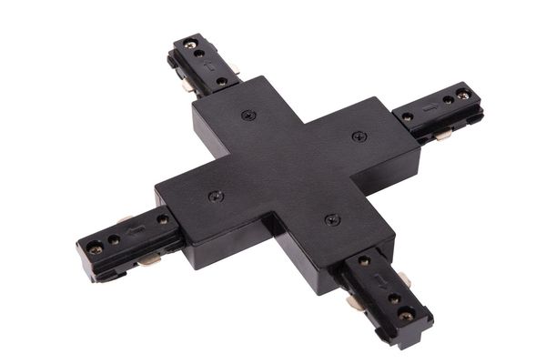 Lucide TRACK X-Verbinder 1-Phasen Stromschienensystem Schwarz 09950/08/30