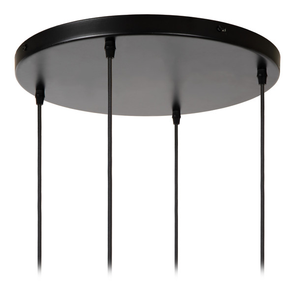 Lucide CINZIA MULTI PENDEL E27 Pendelleuchten 4-fach Retro Weiß 70-154cm 13452/04/31
