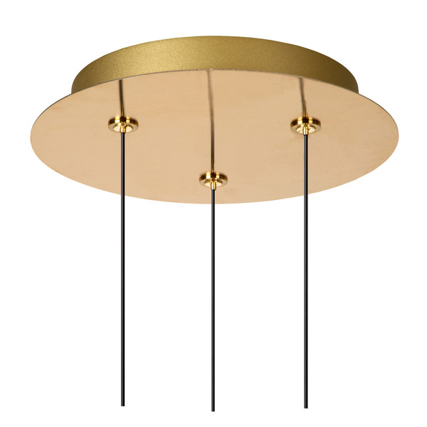 Lucide KLIGANDE LED Pendelleuchten 3-fach 8W dimmbar Warmweiss Modern Mattgold 70-150cm 13496/21/02