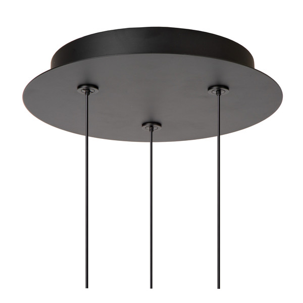 Lucide KLIGANDE LED Pendelleuchten 3-fach 8W dimmbar Warmweiss Modern Schwarz 70-150cm 13496/21/30
