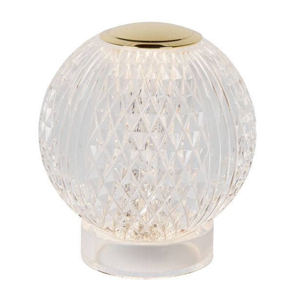 Lucide CINTRA LED Tischlampe 3-Stufen-Dimmer 1,5W dimmbar Transparent, Mattes Gold, Messing 95Ra 13599/01/60