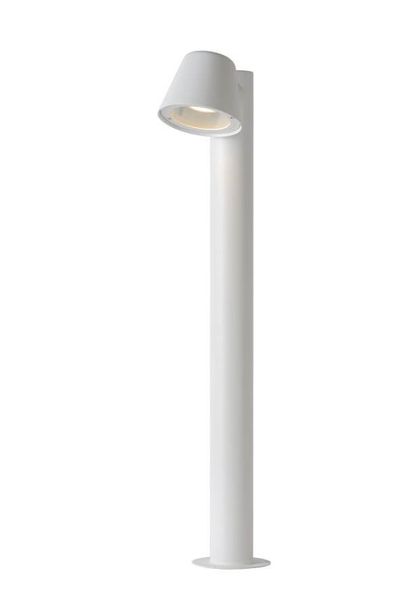 Lucide DINGO-LED LED Pollerleuchte GU10 5W dimmbar Weiß IP44 14881/70/31