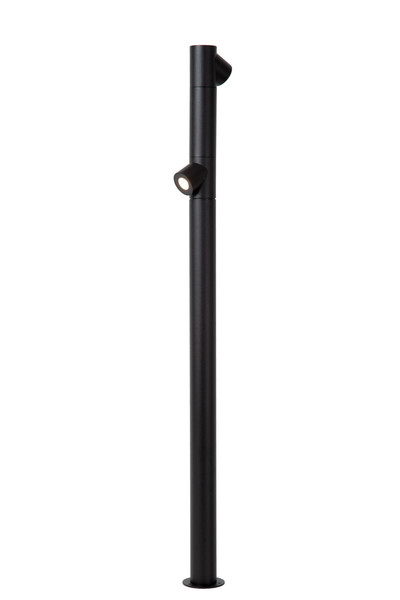 Lucide IBAMBA LED Pollerleuchte 2-fach 6W IP65 Warmweiss Modern Schwarz 15850/10/30