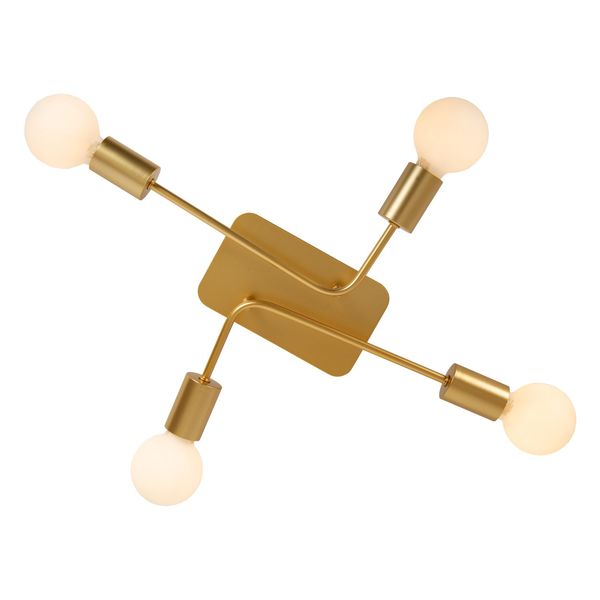 Lucide LESTER Deckenleuchte 4x E27 Mattes Gold, Messing 21118/04/02
