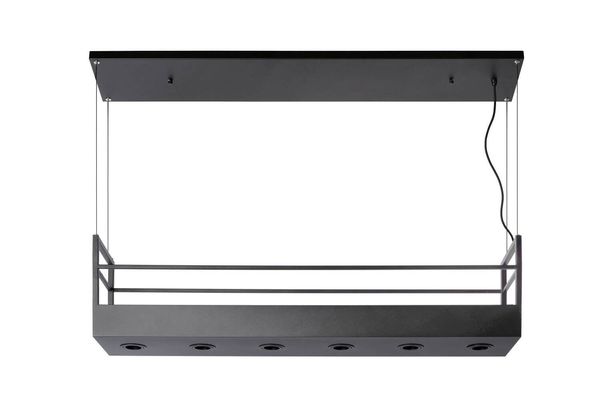 Lucide MIRAVELLE Pendelleuchte 6x GU10 Schwarz 21427/06/30