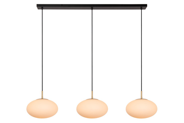 Lucide ELYSEE E27 Pendelleuchten 3-fach Klassisch Opal 70-150cm 21430/03/61