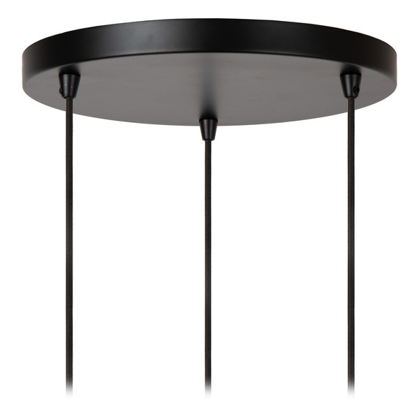 Lucide ALMELO E27 Pendelleuchten 3-fach Modern Schwarz 60-165cm 21434/13/30
