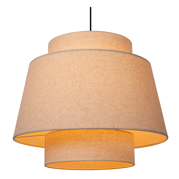 Lucide TRIBUTE E27 Pendelleuchten Landhausstil Beige 90-180cm 21435/60/38