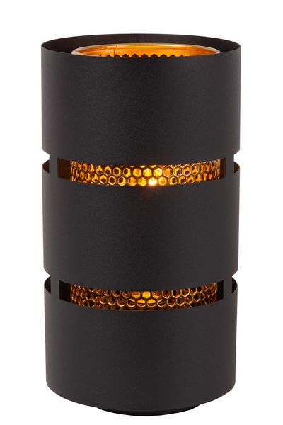 Lucide ROSAS Tischlampe E27 Schwarz, Mattes Gold, Messing 21533/01/30