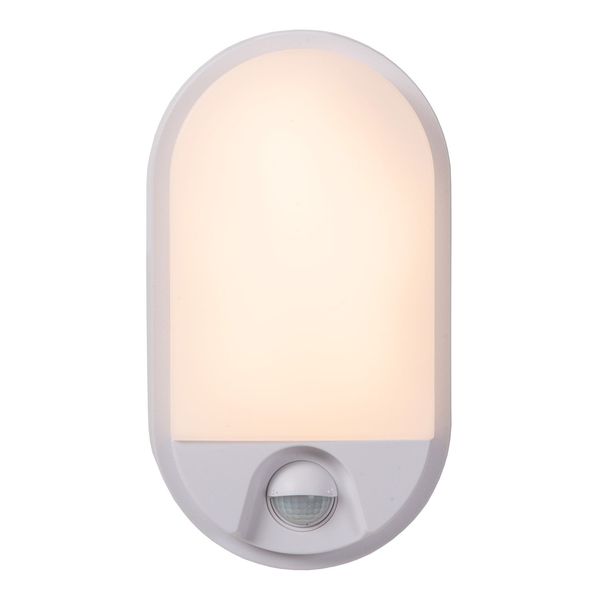 Lucide HUPS IR LED Wandleuchte 10W Weiß, Opal Sensor IP54 22863/10/31