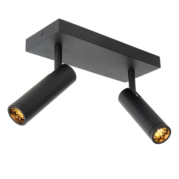 Lucide GRADO GU10 (MR11) Deckenstrahler 2-fach Modern Schwarz 22974/02/30