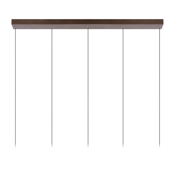Lucide MARGARY LED Pendelleuchte 5x 4,2W dimmbar Kaffee, Mattes Gold, Messing 90Ra 24402/30/96