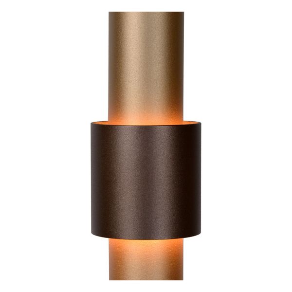 Lucide MARGARY LED Pendelleuchte 5x 4,2W dimmbar Kaffee, Mattes Gold, Messing 90Ra 24402/30/96