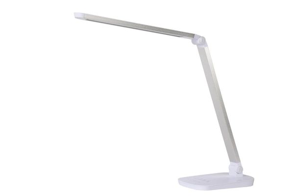 Lucide VARIO LED LED Schreibtischleuchte Dim-to-warm 8W dimmbar 360° drehbar Weiß 24656/10/31