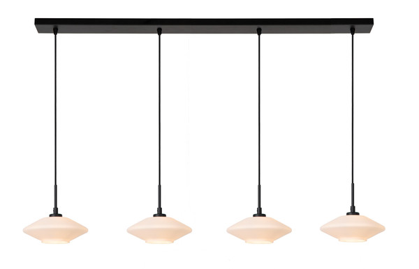 Lucide TREVOR G9 Pendelleuchten 4-fach Modern Opal 50-150cm 25414/04/61