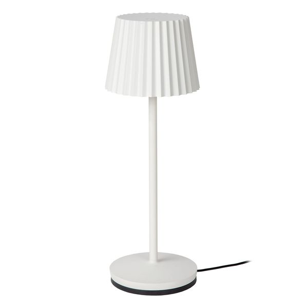 Lucide JUSTINE LED Tischlampe 2W dimmbar Weiß IP54 27889/02/31