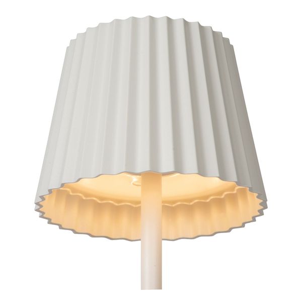 Lucide JUSTINE LED Tischlampe 2W dimmbar Weiß IP54 27889/02/31
