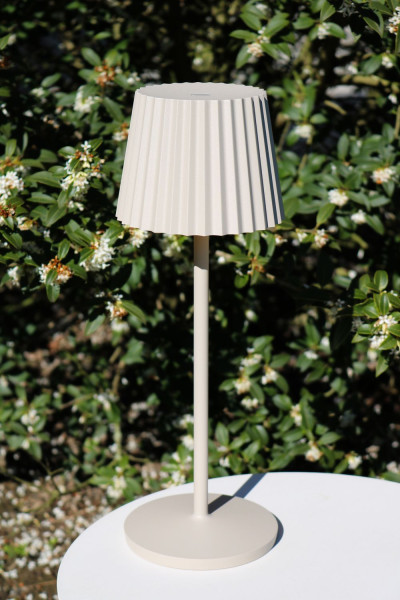 Lucide JUSTINE LED Tischlampe 2W dimmbar Beige IP54 27889/02/38
