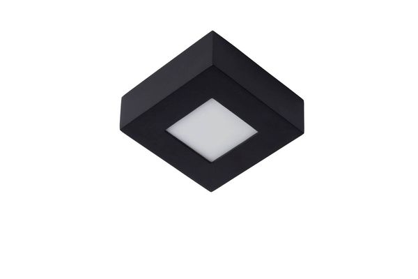 Lucide BRICE-LED LED Deckenleuchte 8W dimmbar Schwarz IP44 28117/11/30