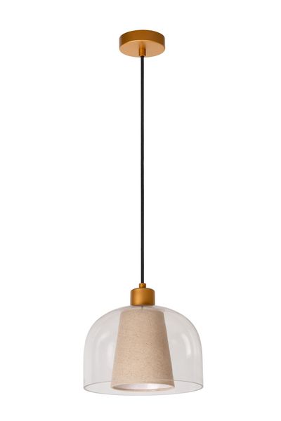 Lucide GUNHILD Pendelleuchte E27 Transparent, Beige 30460/01/60