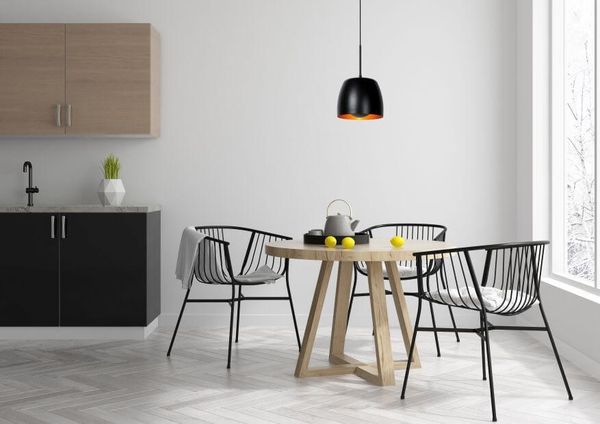 Lucide NOLAN Pendelleuchte E27 Schwarz, Mattes Gold, Messing 30488/01/30