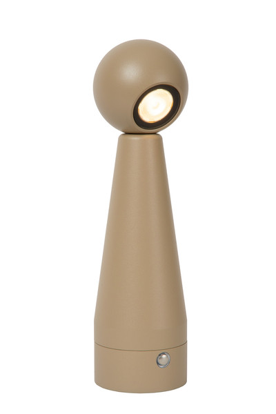 Lucide IPSOS LED Tischlampe 3W dimmbar Steuerbare Lichtfarbe Modern Taupe 33500/03/41