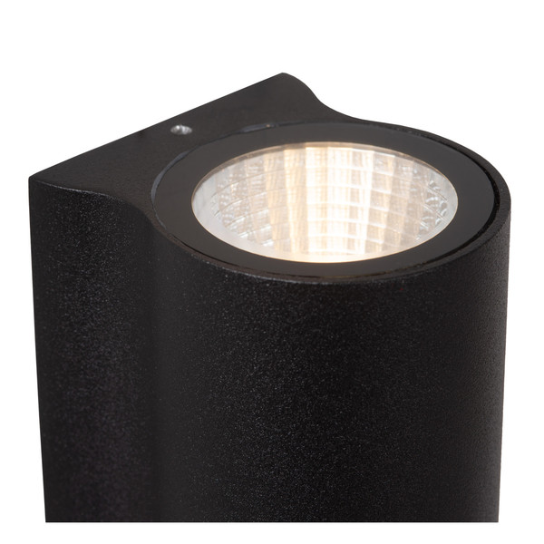 Lucide AKRA LED Wandleuchte 2-fach 6,5W IP54 Warmweiss Modern Schwarz 33801/11/30