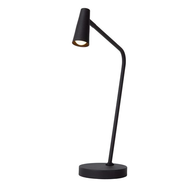 Lucide STIRLING LED Tischlampe 3-Stufen-Dimmer 3W dimmbar 360° drehbar Schwarz 36620/03/30