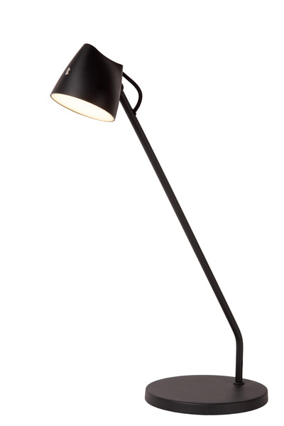 Lucide MILNE LED Tischlampe 8W dimmbar Warmweiss Modern Schwarz 44516/06/30