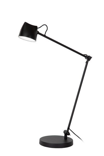 Lucide MILNE LED Stehlampe Mit Leselampe 8W dimmbar Warmweiss Modern Schwarz 44616/06/30