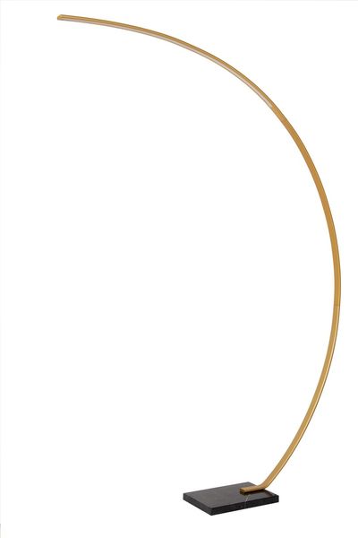 Lucide CURVE LED Stehleuchte 15W dimmbar Mattes Gold, Messing, Schwarz 44700/11/02