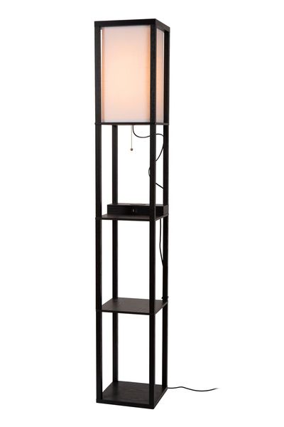 Lucide MENNO Stehleuchte E27 Schwarz, Beige 44799/81/30