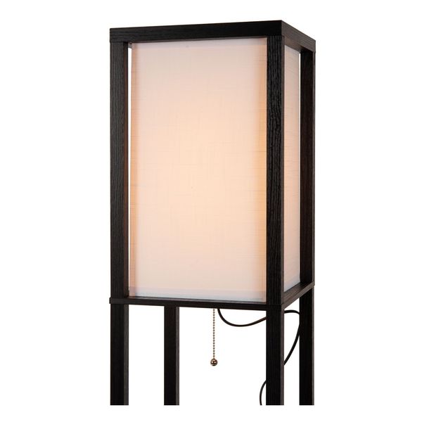 Lucide MENNO Stehleuchte E27 Schwarz, Beige 44799/81/30
