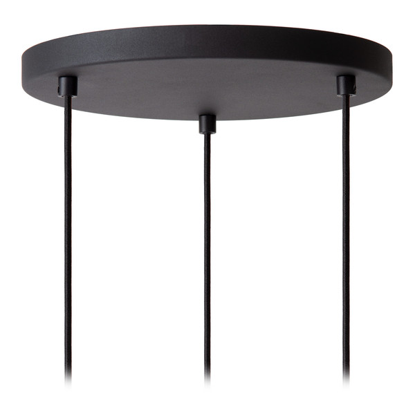 Lucide LAMBRES E27 Pendelleuchten 3-fach Modern Schwarz 70-164cm 45410/13/30