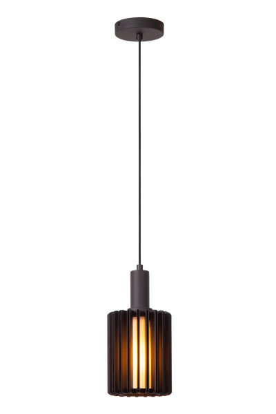Lucide LAMBRES E27 Pendelleuchten Modern Schwarz 70-164cm 45410/15/30