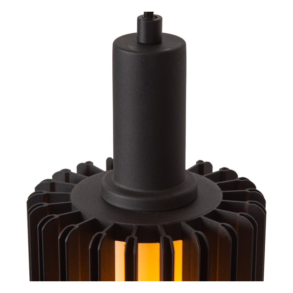 Lucide LAMBRES E27 Pendelleuchten Modern Schwarz 70-164cm 45410/15/30