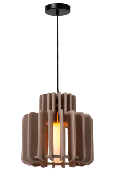 Lucide ROLLO E27 Pendelleuchten Modern Taupe 70-150cm 45491/31/41