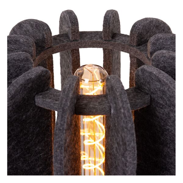 Lucide RAFAL Tischlampe E27 Grau, Schwarz 45592/01/36