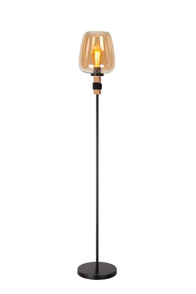 Lucide ILONA Stehleuchte E27 Amber, Schwarz 45708/01/62