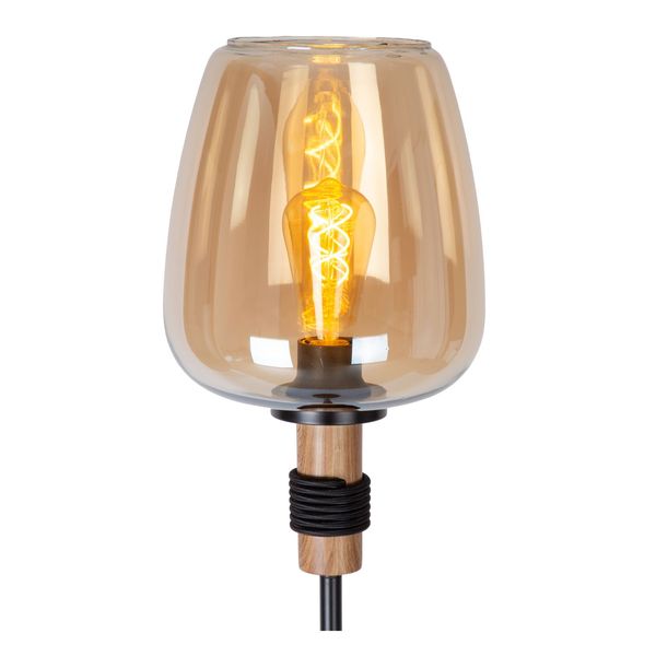 Lucide ILONA Stehleuchte E27 Amber, Schwarz 45708/01/62