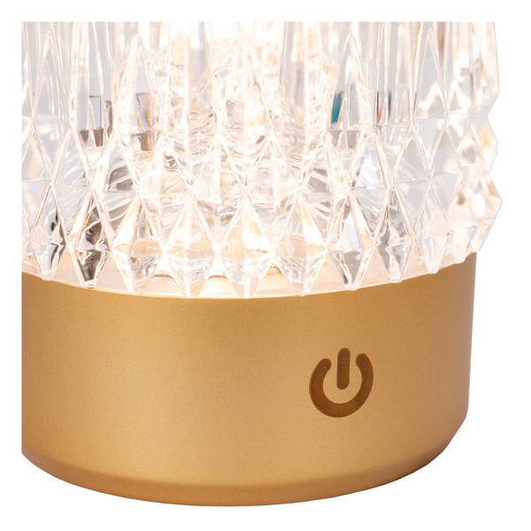 Lucide LILI LED Tischlampe 3W dimmbar Steuerbare Lichtfarbe Modern Mattgold 46520/03/02