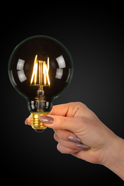 Lucide G125 Class B LED Filament Lampe E27 7W dimmbar Transparent 49088/07/60
